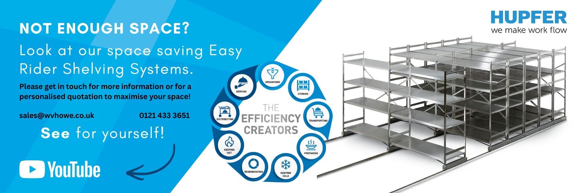 Get in touch for more information or for a personalised quotation to maximise your space saleswvhowe.co.uk 0121 433 3651